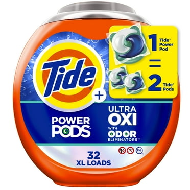 Tide PODS Liquid Laundry Detergent, Ultra Oxi, 32 Count