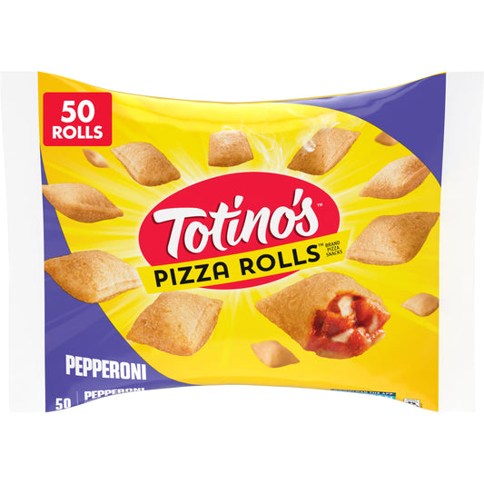 Totino's Pizza Rolls, Pepperoni Flavored, Frozen Snacks, 24.8 oz, 50 ct